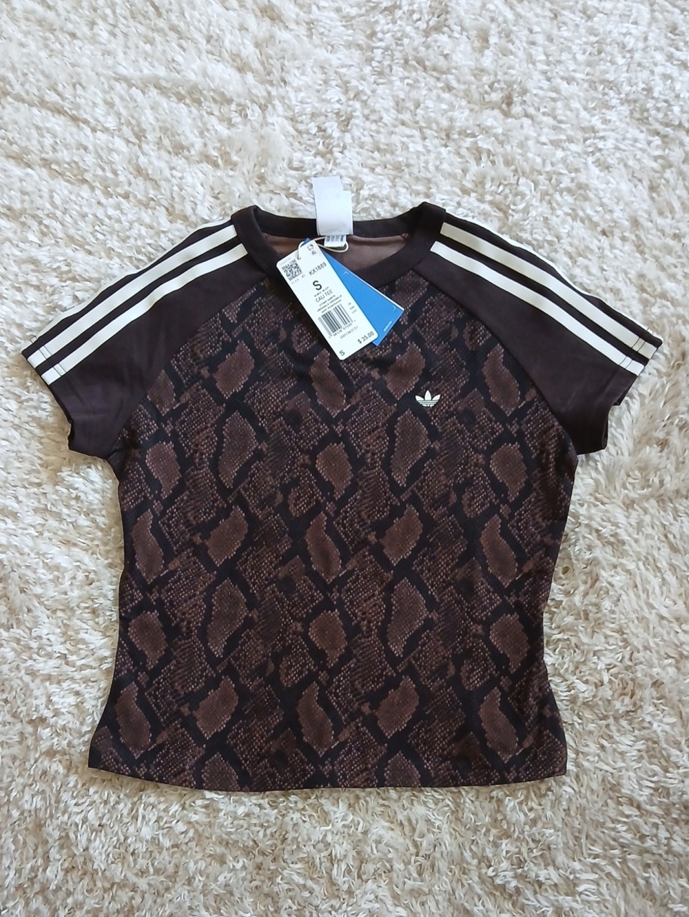 NWT ADIDAS SNAKEPRINT TEE SHIRT